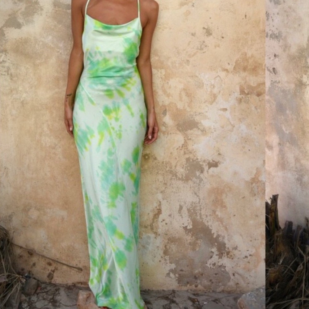Rat and Boa Tie Dye Dress